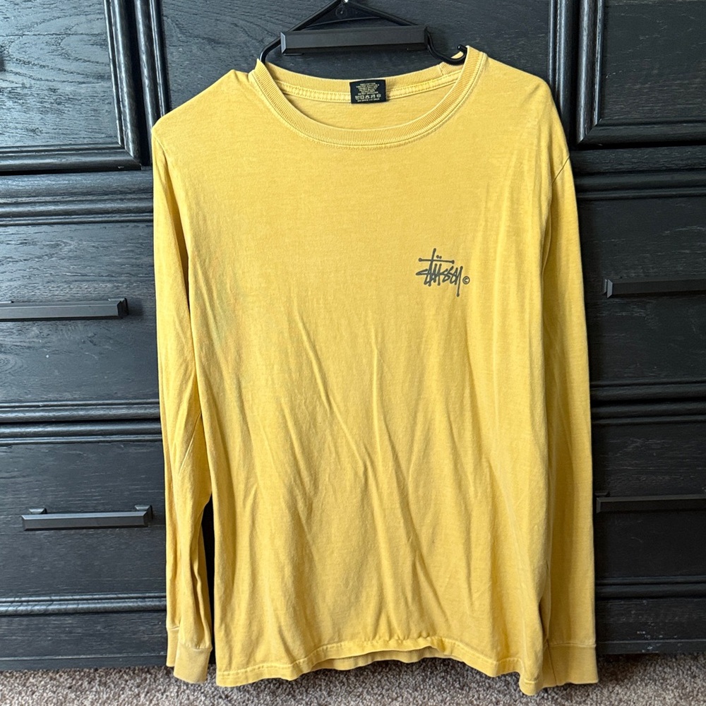 Stussy Men's Mustard Long Sleeve Tee